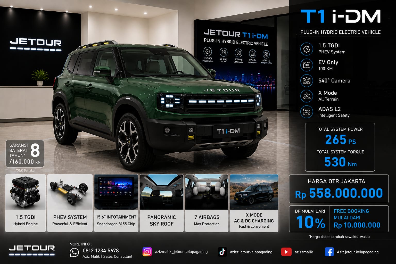 Unit JETOUR di showroom Kelapa Gading